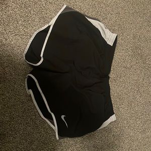 Black Nike gym shorts, size Large